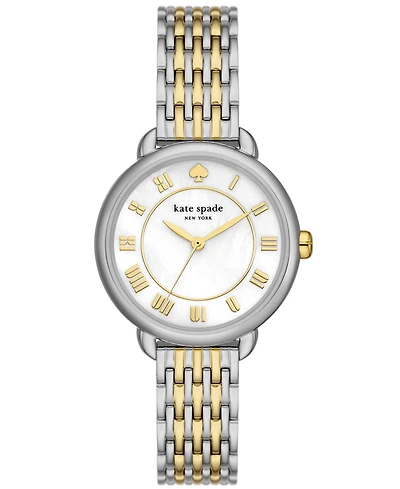 kate spade new york Women's Lily Avenue Three Hand Two-Tone Stainless Steel Watch 34mm