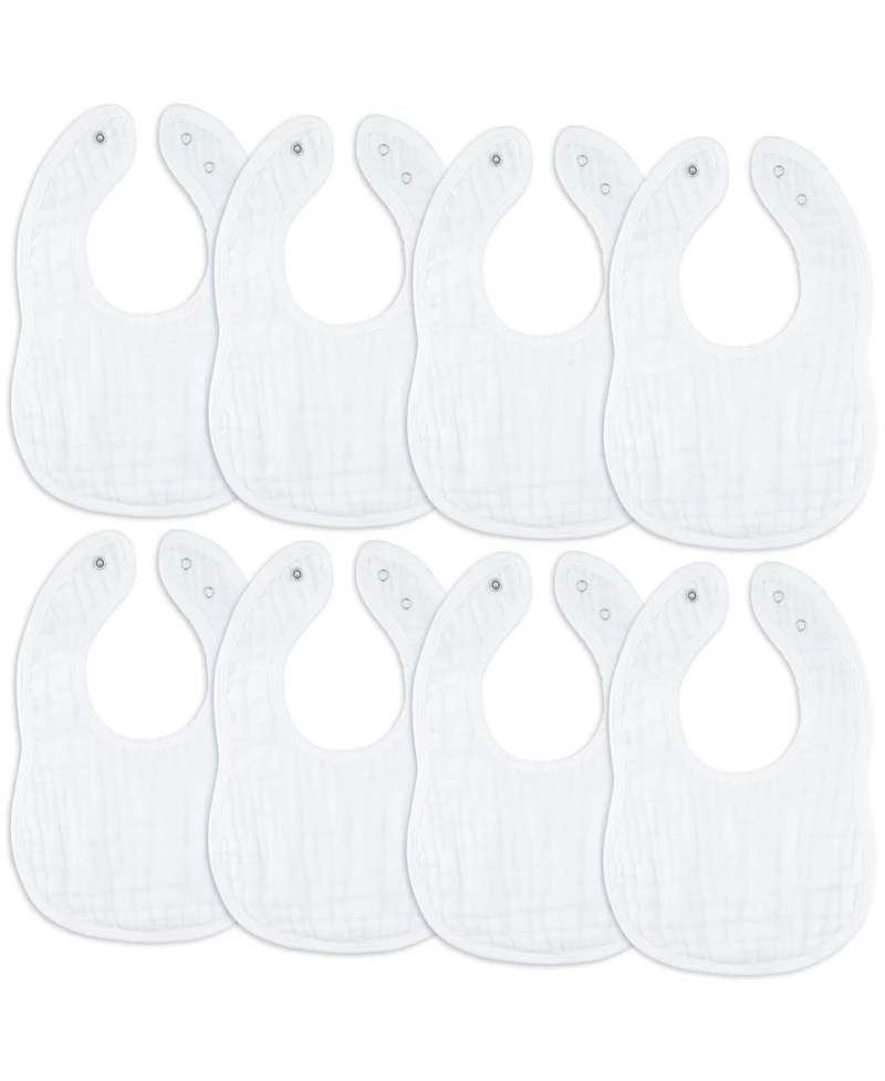 Comfy Cubs Muslin Bibs, Pack of 8