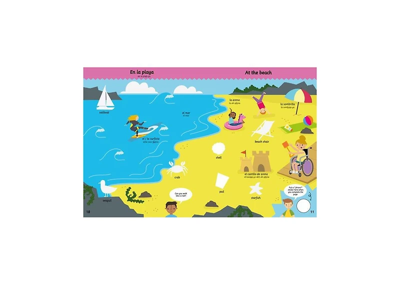 My Spanish Sticker Dictionary- Over 200 everyday words in colorful sticker scenes by Catherine Bruzzone