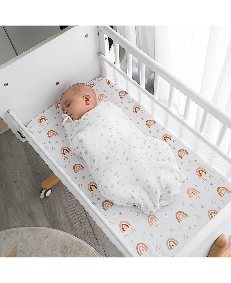 Comfy Cubs Muslin Swaddle Blankets, Pack of 4