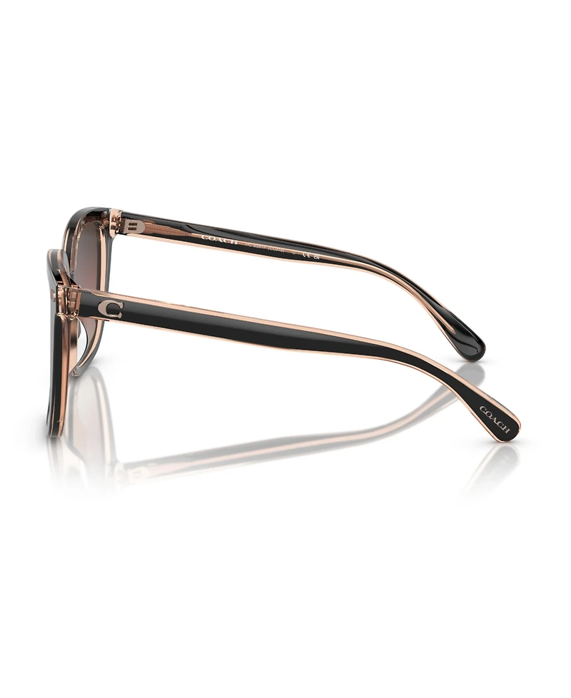 Coach Women's CL919 Low Bridge Fit Sunglasses, Gradient HC8381F