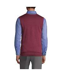 Lands' End Men's Cotton Modal Sweater Vest