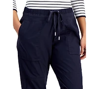 Nautica Jeans Women's Cotton Roll-Tab Utility Pants