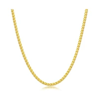 Diamond cut Franco Chain 2.5mm Sterling Silver or Gold Plated Over Sterling Silver 20" Necklace