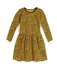 Mightly Girls Fair Trade Organic Cotton Long Sleeve Drop Waist Dress