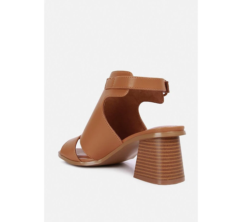 Women Polessi Pin Buckle Ankle Mules