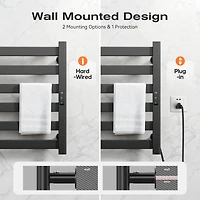 Bathroom Wall Cabinet with Towel Bar and Adjustable Shelf