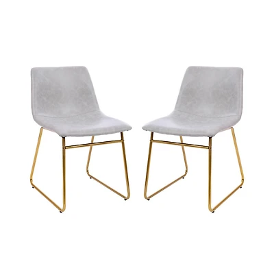 Carrollton 18 Inch Bucket Seat Dining Chairs, Set Of 2