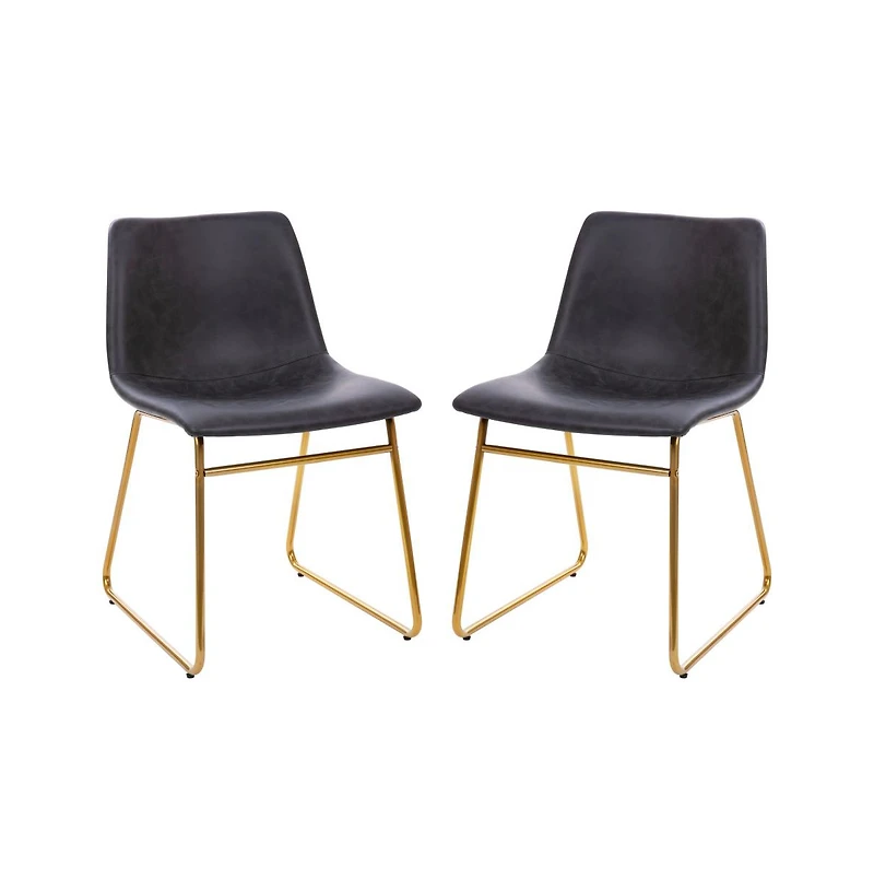 Carrollton 18 Inch Bucket Seat Dining Chairs, Set Of 2