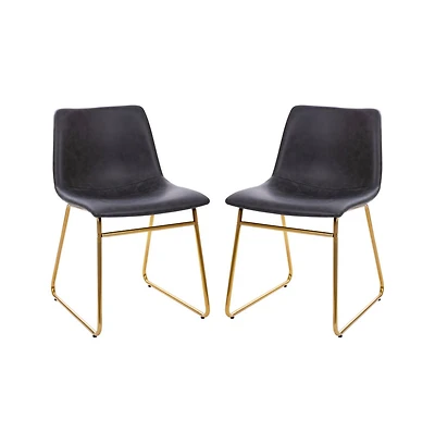Carrollton 18 Inch Bucket Seat Dining Chairs, Set Of 2