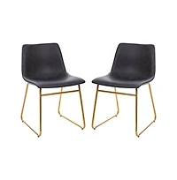 Carrollton 18 Inch Bucket Seat Dining Chairs, Set Of 2