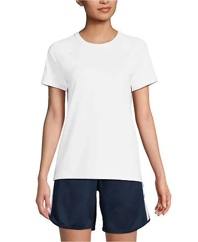 Lands' End Women's School Uniform Short Sleeve Active Tee