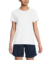 Lands' End Women's School Uniform Short Sleeve Active Tee