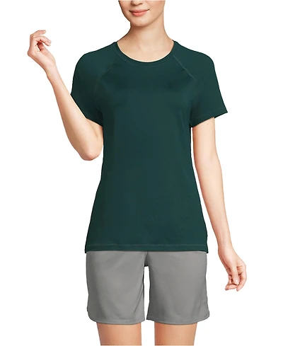 Lands' End Women's School Uniform Short Sleeve Active Tee