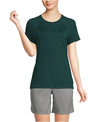 Lands' End Women's School Uniform Short Sleeve Active Tee