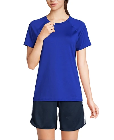 Lands' End Women's School Uniform Short Sleeve Active Tee