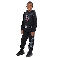 Star Wars Little Boys Darth Vader Boba Fett The Mandalorian Fleece Pullover Hoodie and Pants Outfit Set