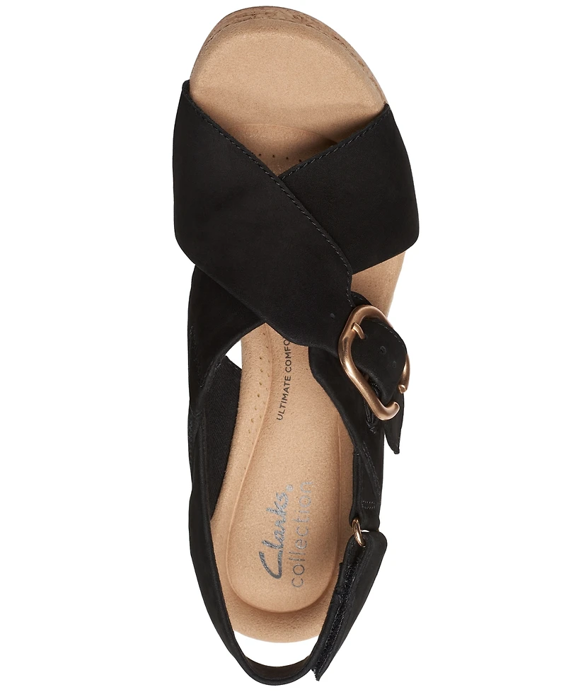 Clarks Women's Giselle Dove Wedge Sandals