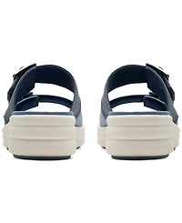 Clarks Women's Drift Buckle Slip-On Slide Wedge Sandals