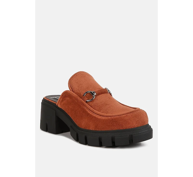 Women prosper velvet slip on mules