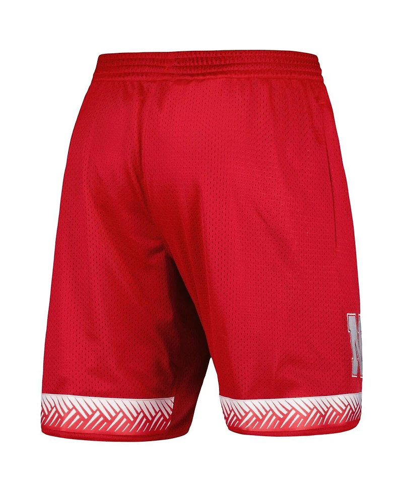 Men's adidas Scarlet Nebraska Huskers Swingman Replica Basketball Shorts