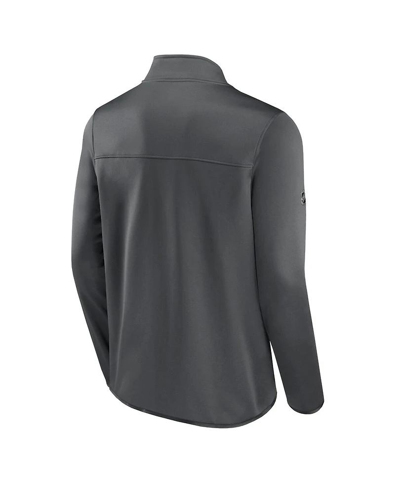 Men's Fanatics Gray Vegas Golden Knights Authentic Pro Full-Zip Jacket