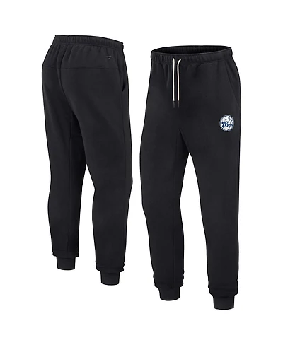 Men's and Women's Fanatics Signature Black Philadelphia 76ers Super Soft Fleece Jogger