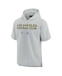 Men's and Women's Fanatics Signature Gray Lafc Super Soft Fleece Short Sleeve Pullover Hoodie