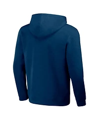 Men's Nfl x Darius Rucker Collection by Fanatics Navy Distressed Houston Texans Coaches Pullover Hoodie