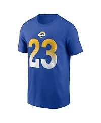Men's Nike Kyren Williams Royal Los Angeles Rams Player Name and Number T-shirt