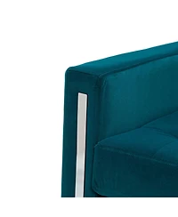 Hulala Home Elastus Modern Club Chair with Metal Legs