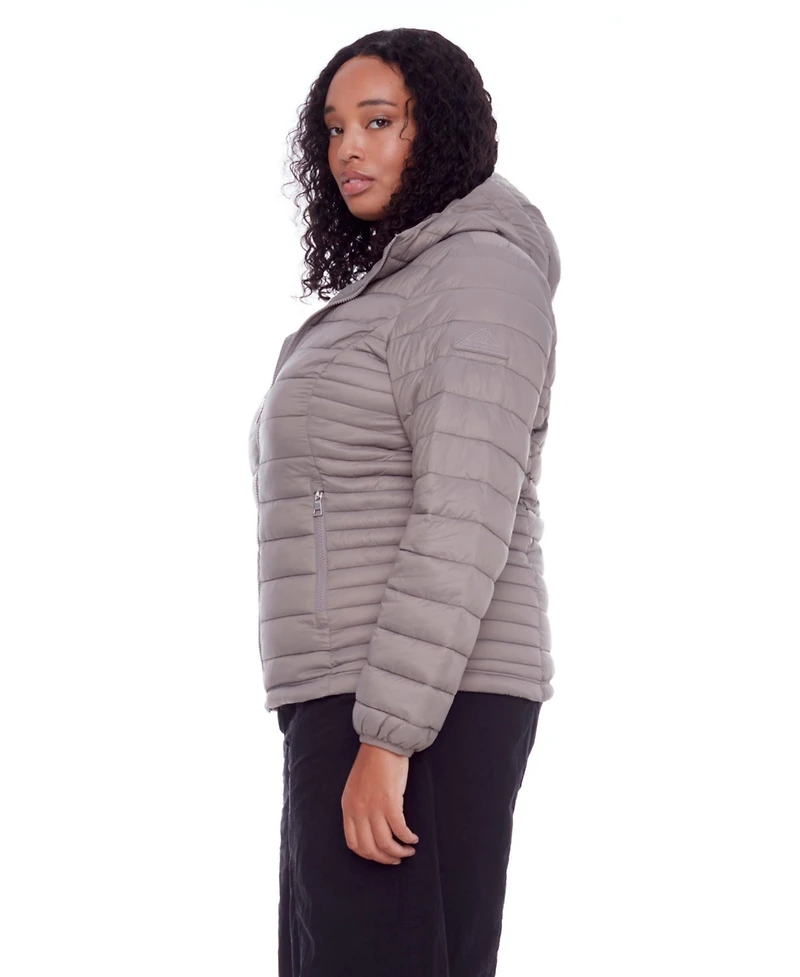 Alpine North Plus Size Yoho Lightweight Packable Puffer Jacket & Bag