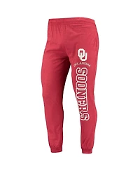 Men's Concepts Sport Crimson, Heather Charcoal Oklahoma Sooners Meter Long Sleeve Hoodie T-shirt and Jogger Pajama Set