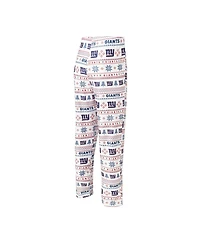 Men's Concepts Sport White, Royal New York Giants Tinsel Raglan Long Sleeve T-shirt and Pants Sleep Set