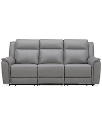 Addyson 88" 3-Pc. Leather Sofa with 2 Zero Gravity Recliners Power Headrests & 1 Armless Chair, Created for Macy's