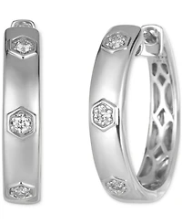 Le Vian Anywear Everywear Nude Diamond Small Hoop Earrings (1/6 ct. t.w.) 14k Gold, 0.82" (Also Available Rose Gold or White Gold)