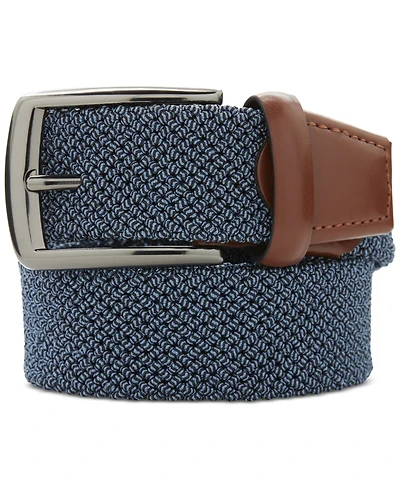Perry Ellis Portfolio Men's Happy Blue Stretch Woven Belt