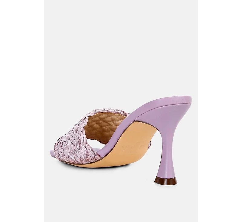 Womens Ny Tour Braided Strap Heel Sandals