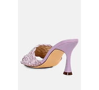 Womens Ny Tour Braided Strap Heel Sandals