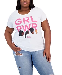 Hybrid Apparel Trendy Plus Black History Barbie Girl Power Graphic T-Shirt