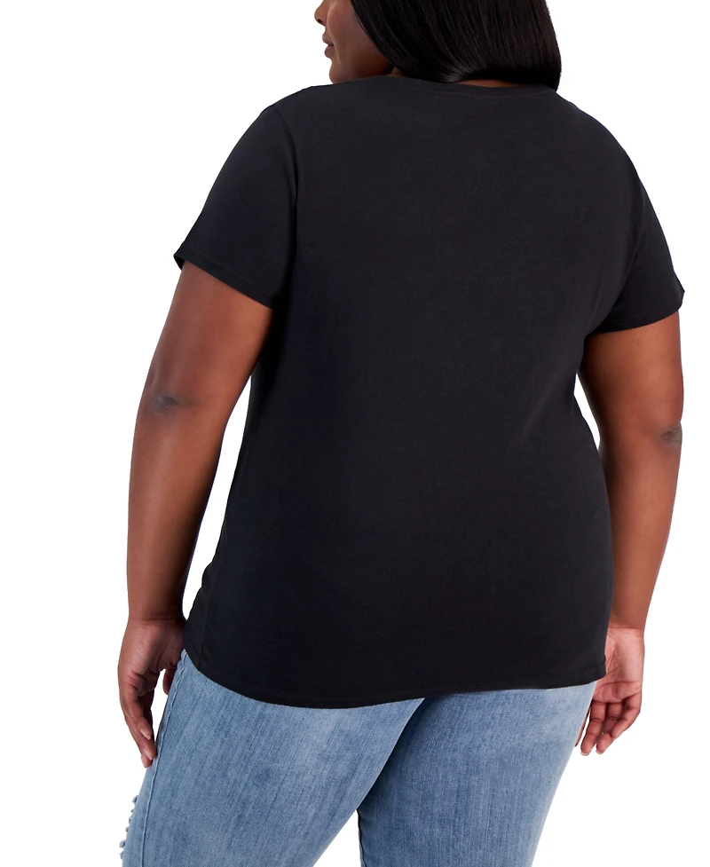 Hybrid Apparel Trendy Plus Melanin Graphic T-Shirt