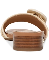 Sam and Libby Women's Kandie Buckle Block Heel Slide Sandals