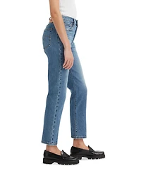 Levi's 501 Cropped Straight-Leg High Rise Jeans