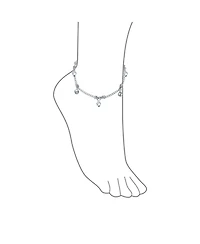 Bling Jewelry Multi Jingle Bells And Hearts Dangle Charms Anklet Pattilu India Ankle Bracelet Sterling Silver Adjustable 9 To 9.5 Inch With Extender