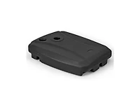 Fillable Universal Offset Umbrella Base with Cross Base and Wheels-Black