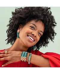 Ink + Alloy Ava Beaded Fringe Earrings