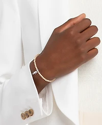 Lacoste Two-Tone Obre Beaded Charm Bracelet