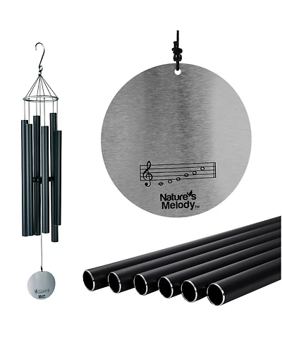 Nature's Melody Aureole Tunes Wind Chimes - 6-Tube Outdoor chime, C Pentatonic Scale 42 Inch