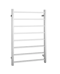 145W Electric Towel Warmer Wall Mounted Heated Drying Rack 8 Square Bars