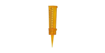 Taylor Precision Products 2-Piece Sprinkler and Rain Gauge, Yellow